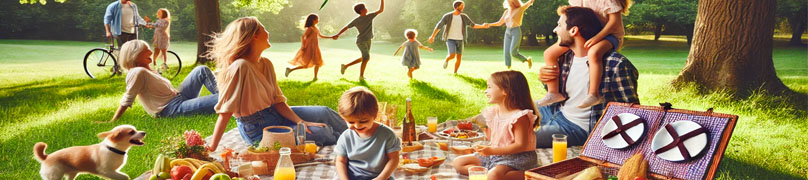 Week-end en famille, pique-nique et nature